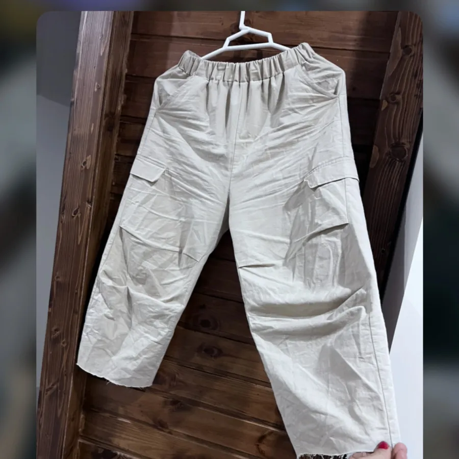 شلوار کتان کارگو‌وارداتی