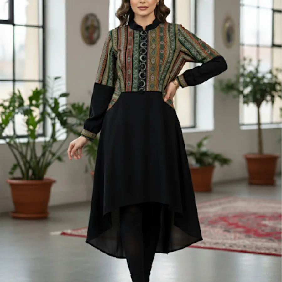 پیراهن مانتویی