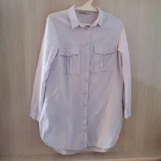 مانتو تونیکی نخ آبی روشن