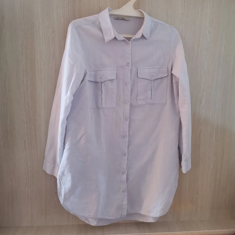 مانتو تونیکی نخ آبی روشن