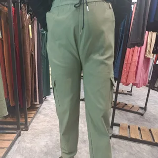 شلوار کارگو کتان لطیف وخن