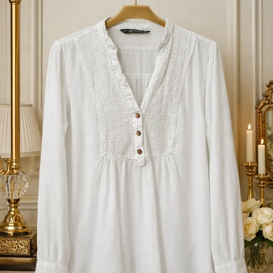 شومیز لینن برند زارا