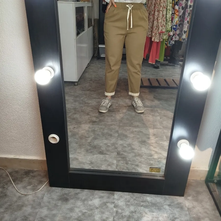 شلوار کتان مام دوحالته