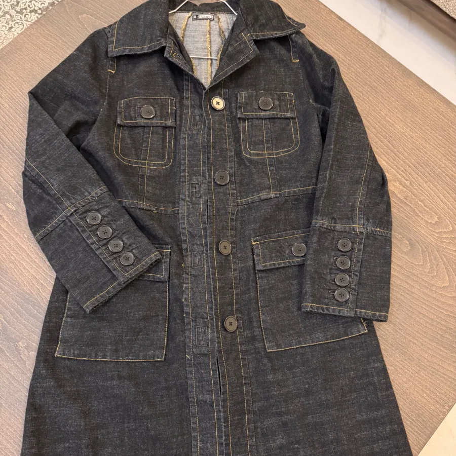 مانتو جین ضخیم