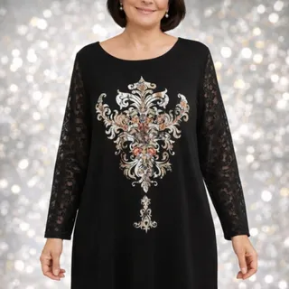 بلوز آستین توری