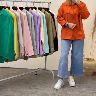 شومیز کتان وپاییزه ضخیم و