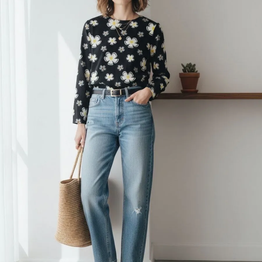 شومیز گلدار