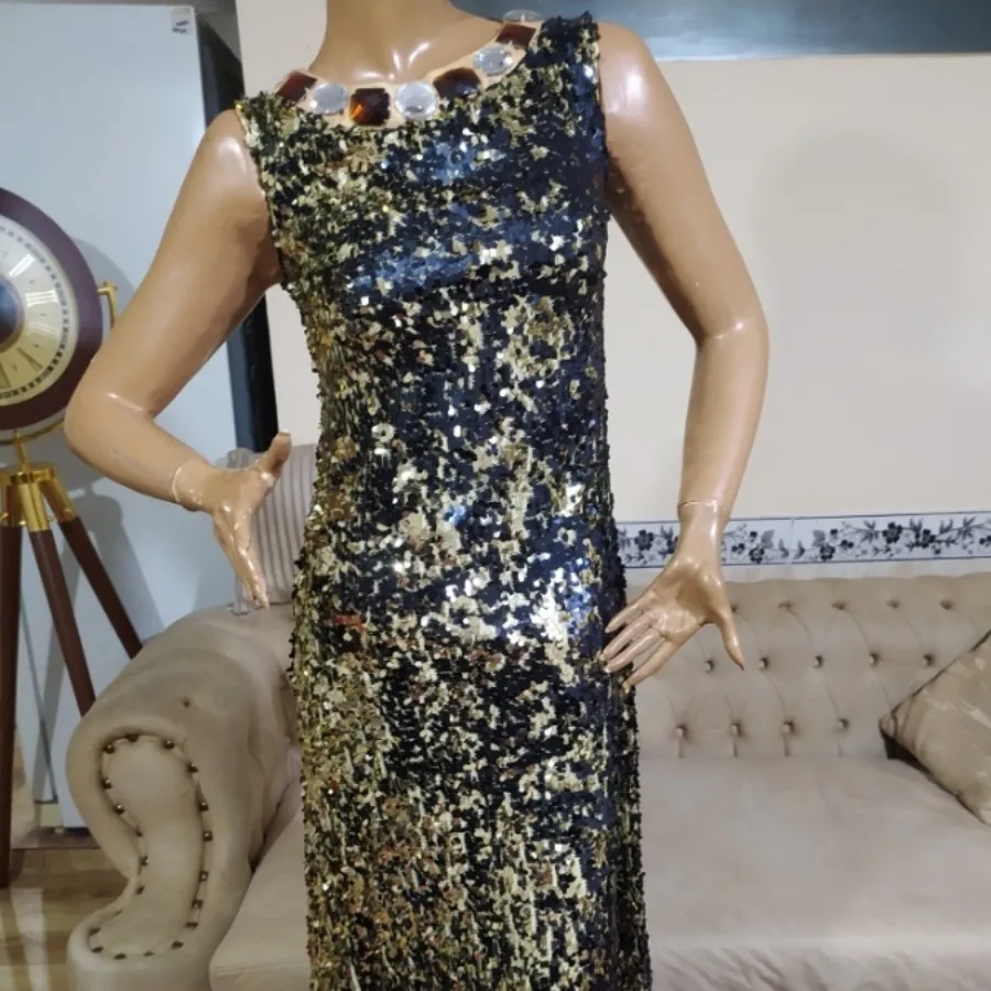 پیراهن مجلسی پولکی خارجی