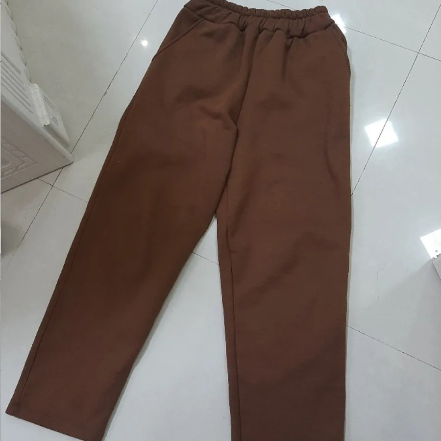 شلوار گرم قهوه ای