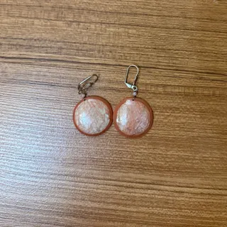 گوشواره و انگشتر صدفی