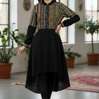 پیراهن مانتویی