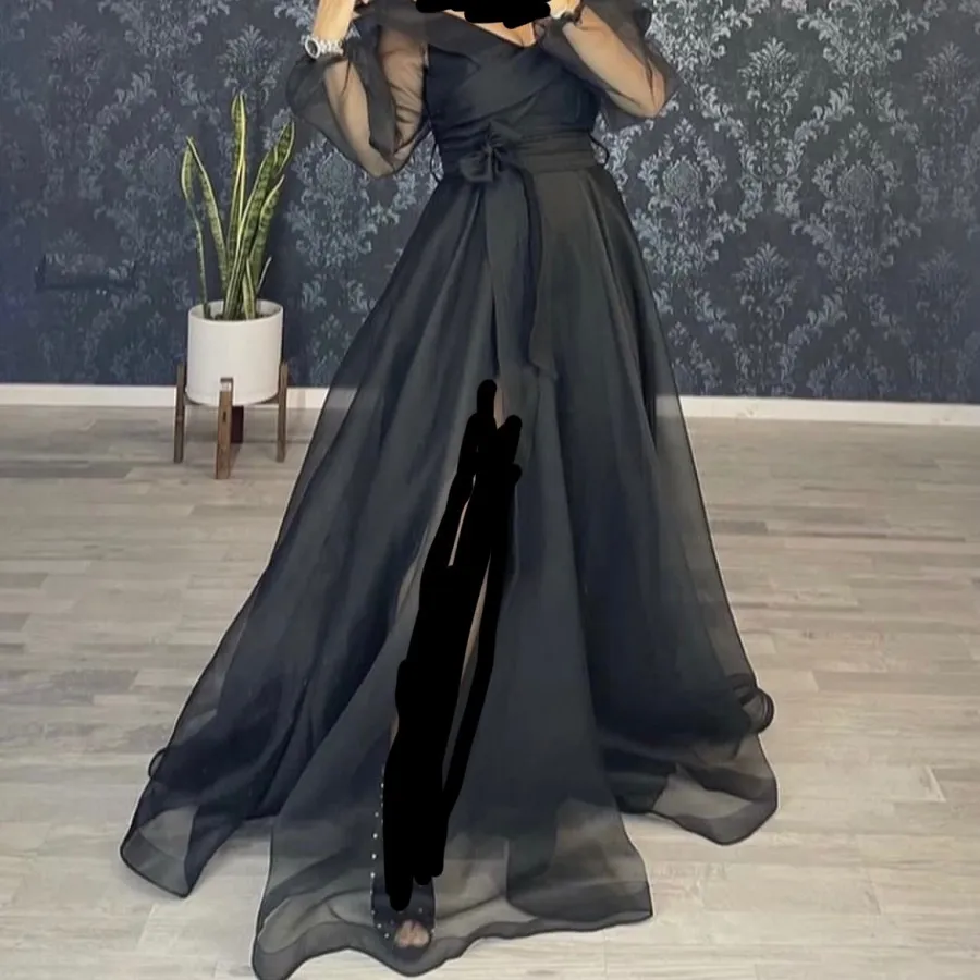 پیراهن مجلسی مشکی فری