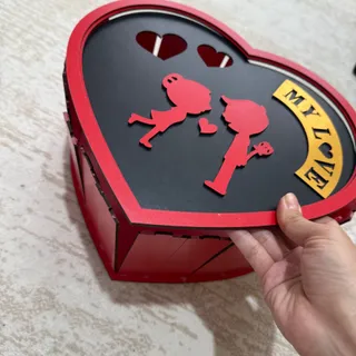 جعبه چوبی ولنتاین