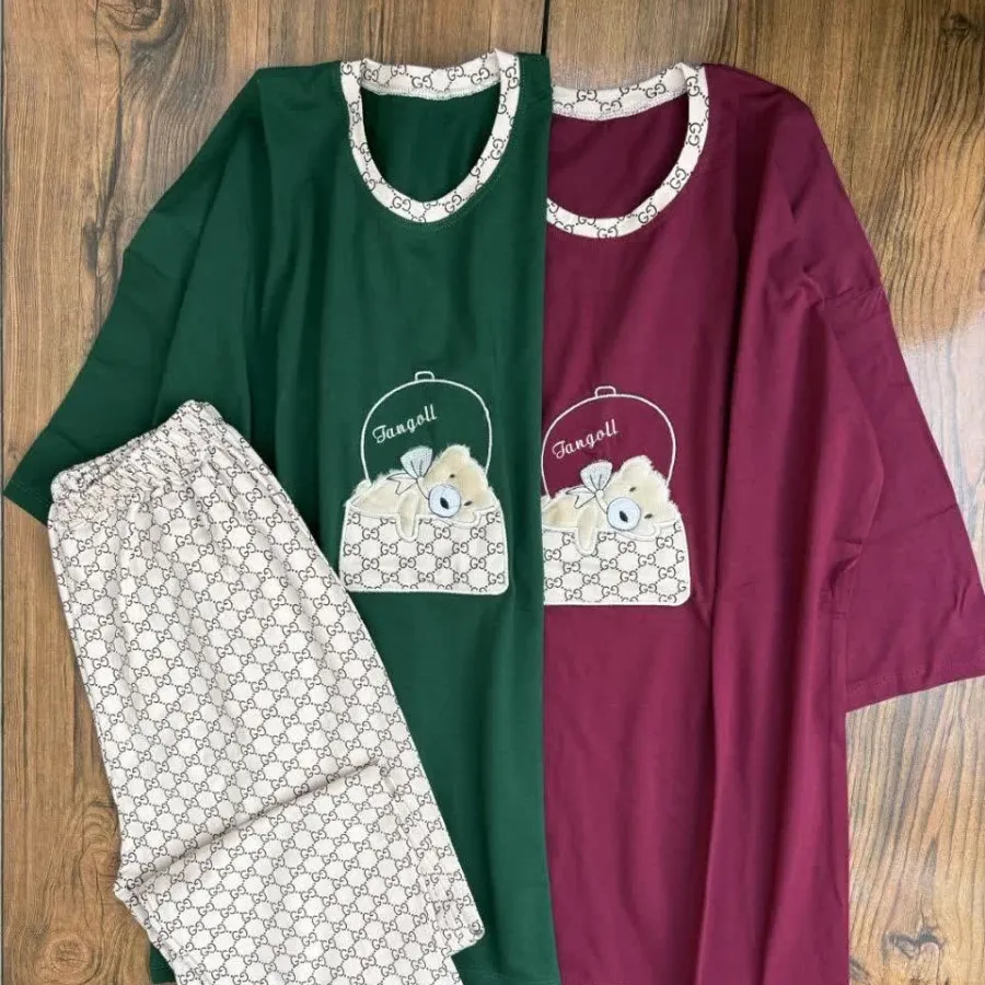 ست تیشرت و شلوار طرح تدی