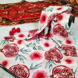 روسری دور دست دوز