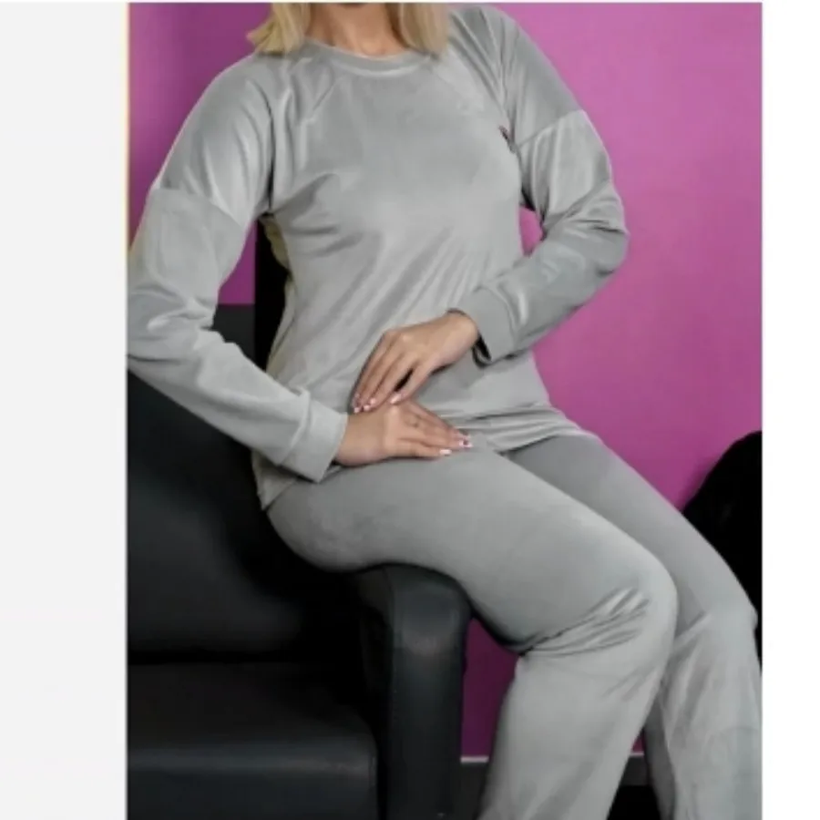 ست بلوزوشلوار مخمل روباهی