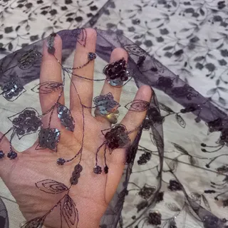 پارچه پولکی توری نو