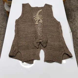 جلیقه شیک قلاب بافی