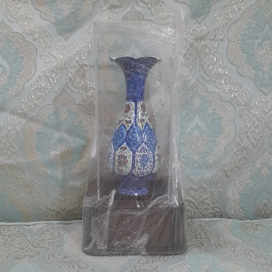 گلدان میناکاری همراه جعبه