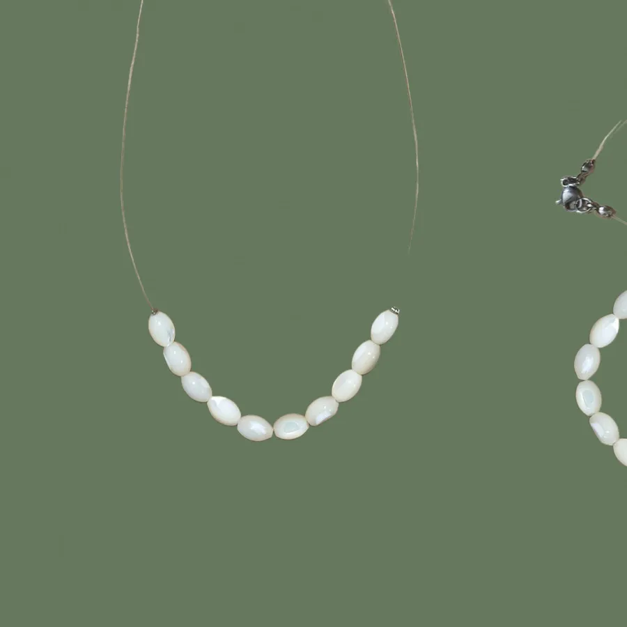 گردنبند مهره بیضی