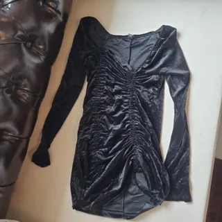 پیراهن مخمل خارجی مشکی