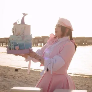 ست لباس مجلسی ساتن صورتی