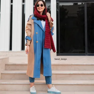 پالتو بلند کتان جین