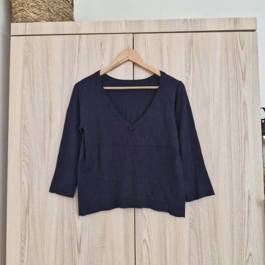 بلوز بافت سرمه ای