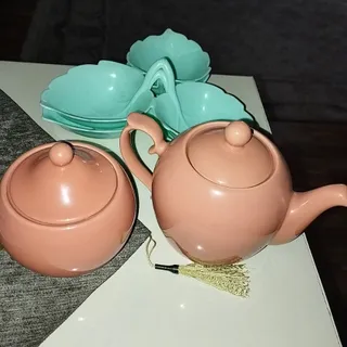 قندان و قوری رنگی