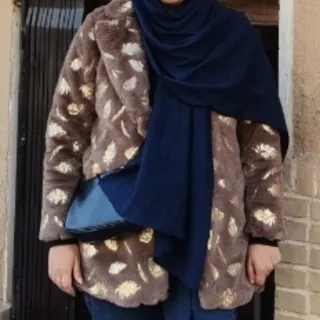 کت خز قهوه ای نو