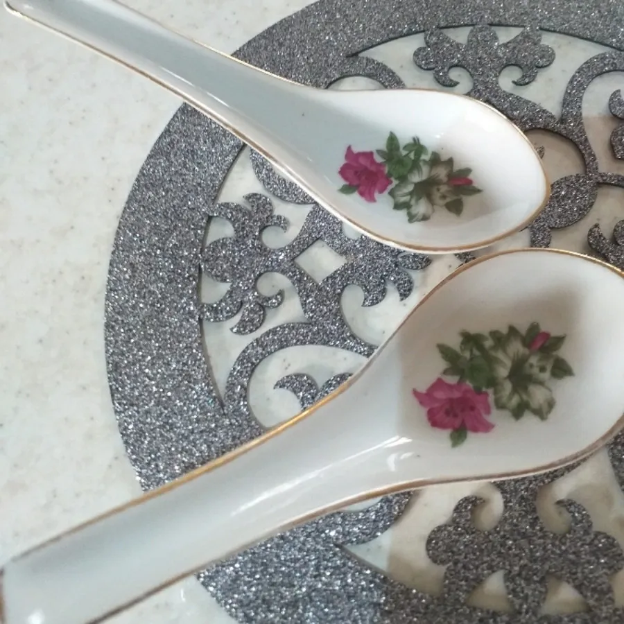 قاشق چینی گل شیپوری