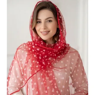 شال توری قلبی