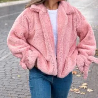 کاپشن تدی صورتی