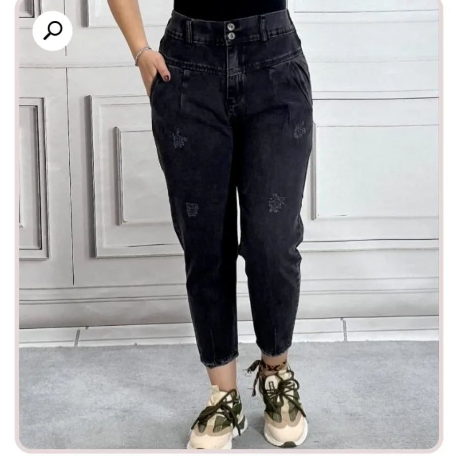 شلوار لی مام استایل