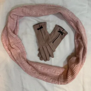 شال رینگی و دستکش