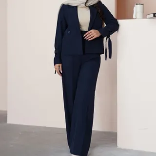 ست کت کراپ وشلوار عیدانه