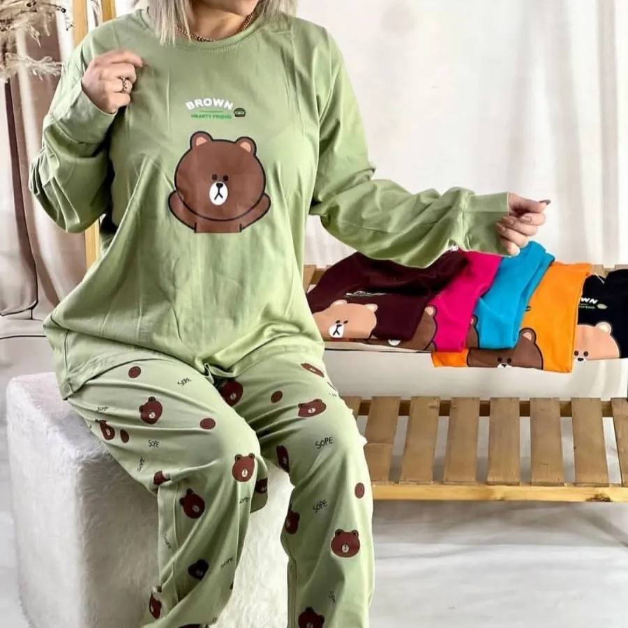 ست بلوز شلوار نخ پنبه