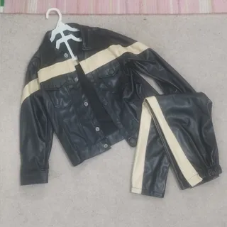 سویشرت شلوار چرم بچه گانه