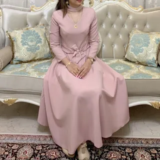 پیراهن صورتی بلند