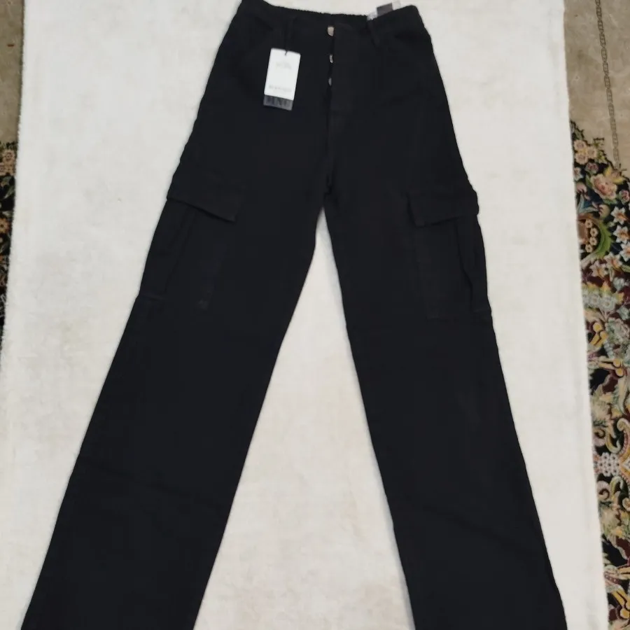 شلوار جین کارگو برند mang