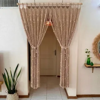 پرده مکرومه اقتصادی