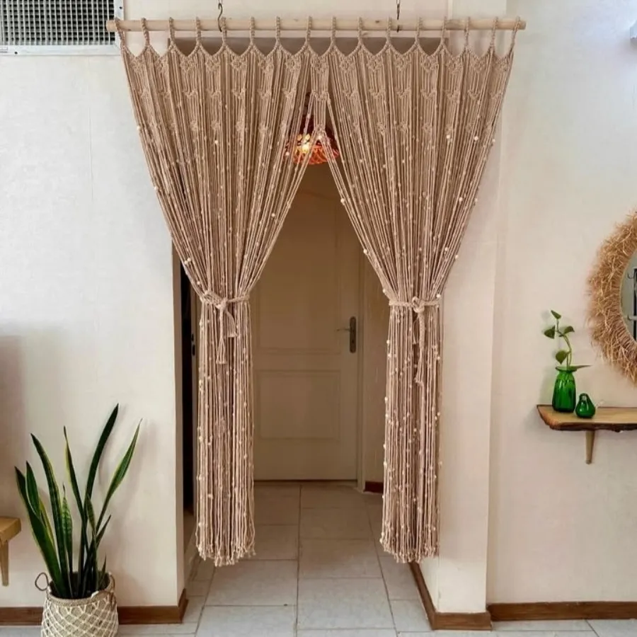 پرده مکرومه اقتصادی