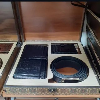 ست کیف و کمربندچرم