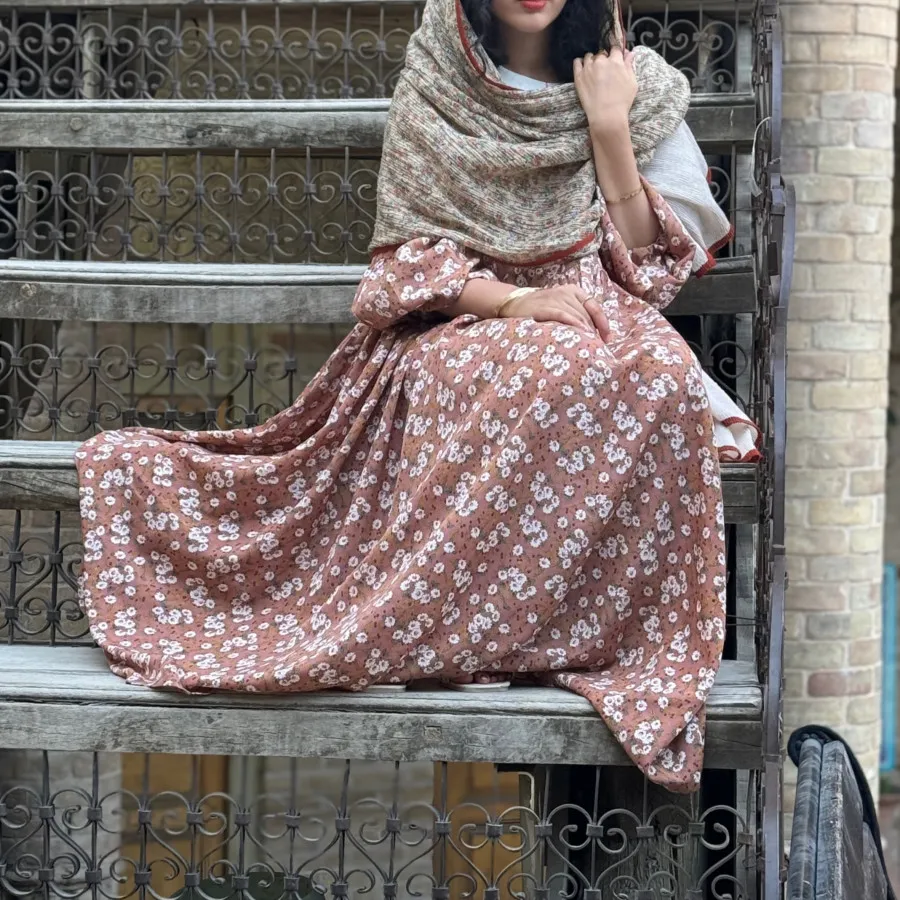 پیراهن بهاره گل گلی