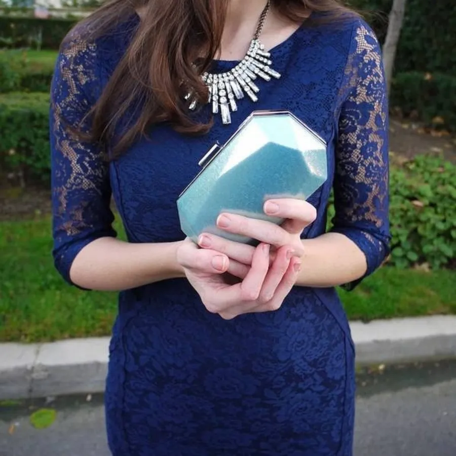 پیرهن زارا سرمه ای گیپور