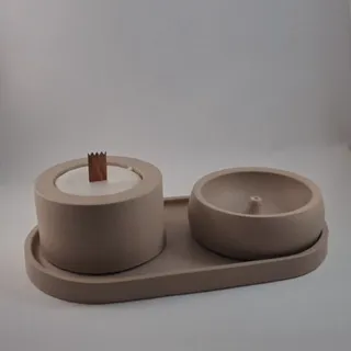 ست جاعودی و شمع فانوسی