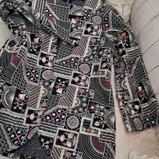 کت لینن گل دوزی