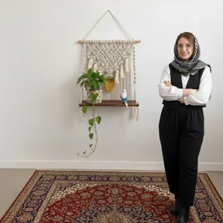 شلف مکرومه بافی مدل یاقوت