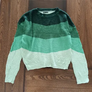 پلیور بافت سبز برند Shein