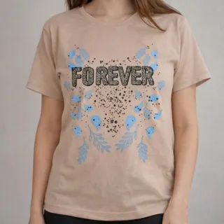تیشرت دخترانه رنگ نود